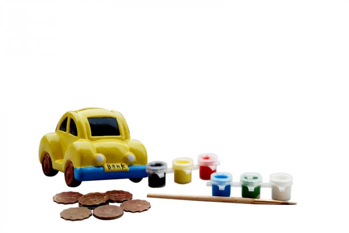 Coin bank;car paint bank;education toy(DIY-PB-CR)