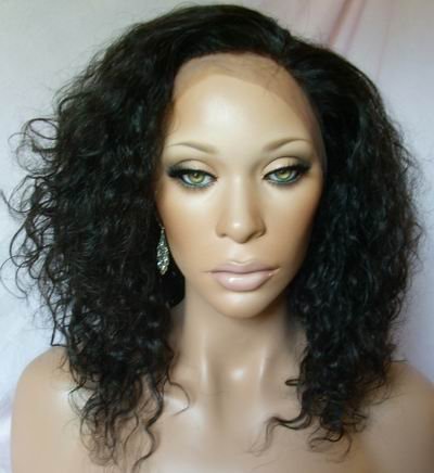 Custom order Remy Indian Hair Full Lace Wig 12"