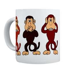 Three Monkeys Mug