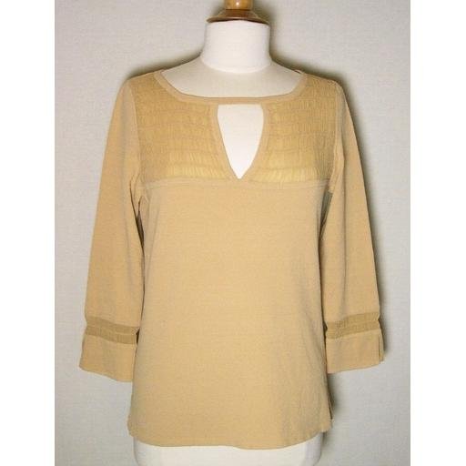 Delicate Tan Knit DANA BUCHMAN Top- M