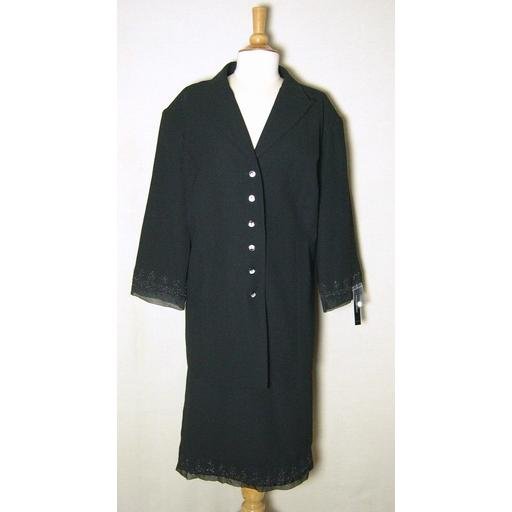 New Black Giorgio Sant'Angelo Skirt Suit- $250- 22W