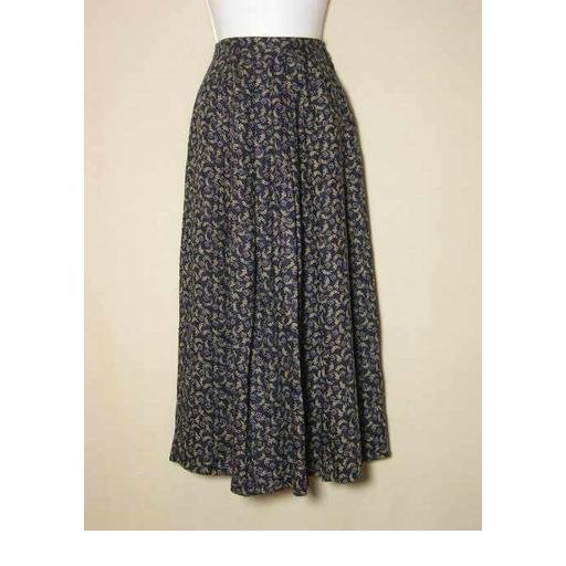 Lovely TALBOTS Navy Print Skirt - Size 4