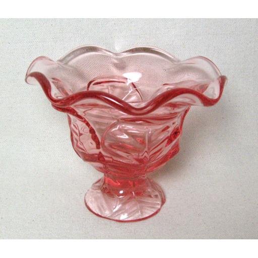 Mint Condition Vintage VIKING Pink Compote Dish
