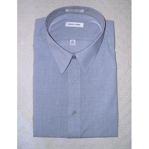 New Gray PIERRE CARDIN LS Dress Shirt: 18- 18.5 XXL