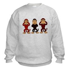 Three Monkeys Sweatshirt