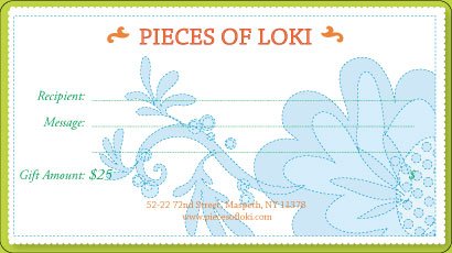 $25 Gift Certificate