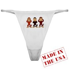 Three Monkeys Thong
