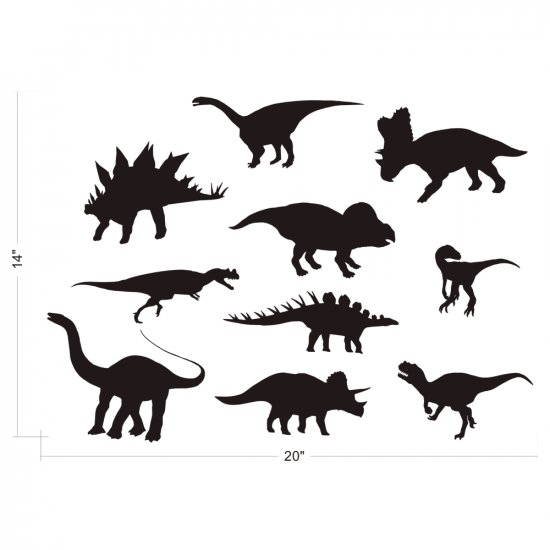 DINOSAURS WALL VINYL DECALS ART GRAPHICS STICKERS