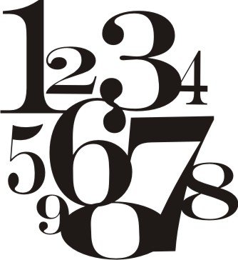 NUMBERS WALL VINYL DECALS ART GRAPHICS STICKERS