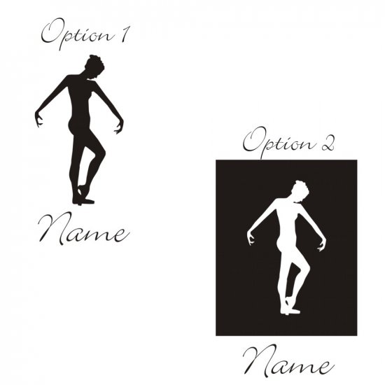Personalized Isabel Ballerina Wall Vinyl Decals Art Graphics Stickers