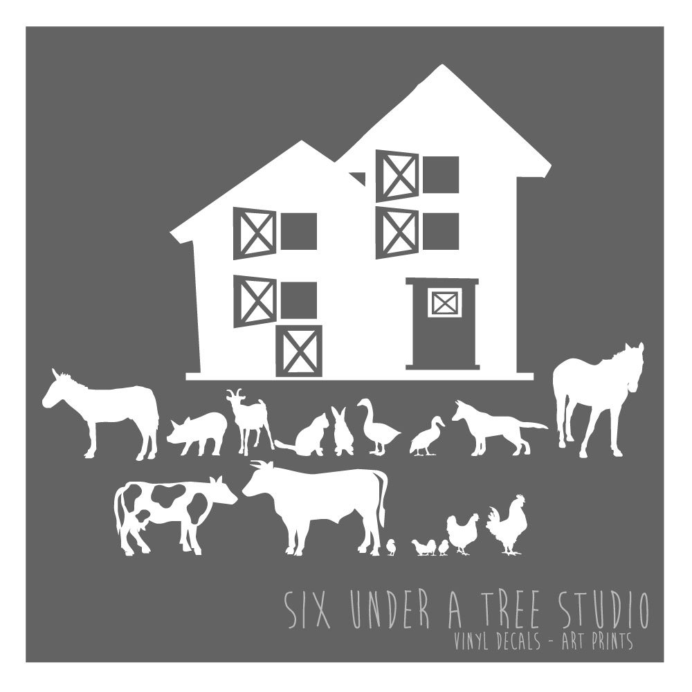 THE FARM WALL VINYL DECALS ART GRAPHICS STICKERS