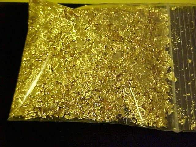 WHOLESALE GOLD FLAKES 1 OZ/OUNCE CRAFTS VIALS