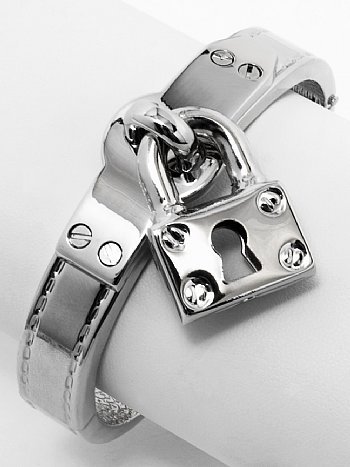 Dangling Charm Cuff Buckle Bracelet