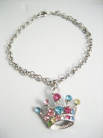 Rhinestone Crown Bracelet