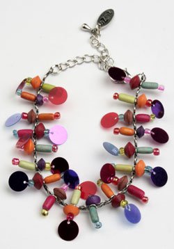 Multi color sequin bracelet