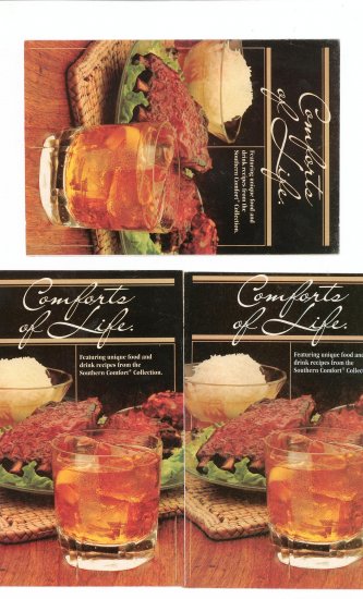 Lot Of 3 Comfort Of Life Recipe Guide by Southern Comfort