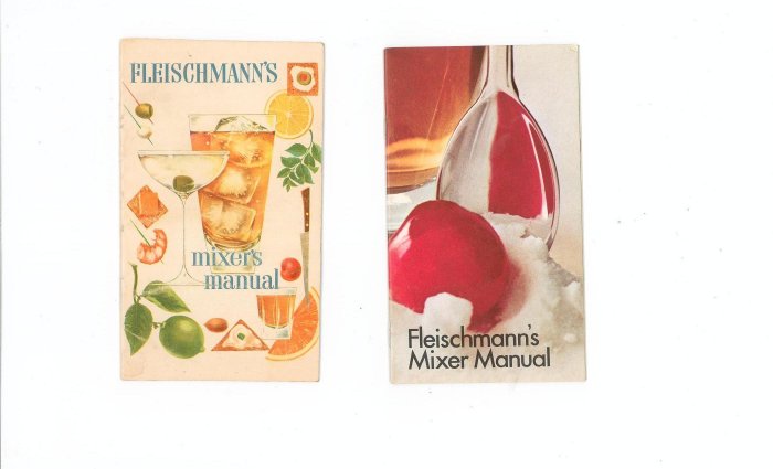 Lot Of 2 Fleischmanns Mixer Manual Recipe Guide Vintage