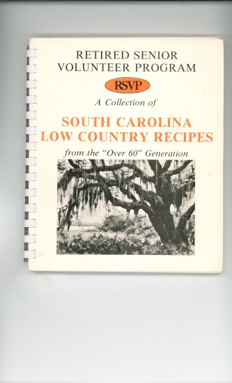 RSVP South Carolina Low Country Recipes Cookbook Regional Retired Seniors