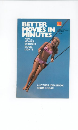 Kodak Better Movies In Minutes Photo Book AD 4 Vintage