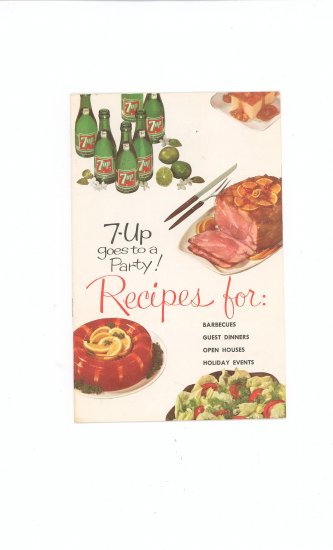 7 Up Goes To A Party Cookbook Vintage