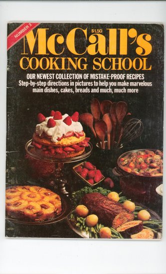 McCalls Cooking School Number 3 Magazine Vintage