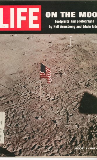 Life Magazine On The Moon Neil Armstrong Edwin Aldrin August 1969 Vintage