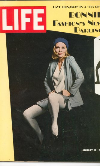 Life Magazine Faye Dunaway Bonnie Fashions New Darling January 12 1968 Vintage