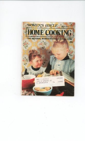 Womens Circle Home Cooking Cookbook Vintage July 1973