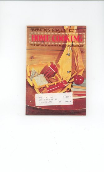 Womens Circle Home Cooking Cookbook Vintage September 1973