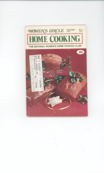 Womens Circle Home Cooking Cookbook Vintage December 1973