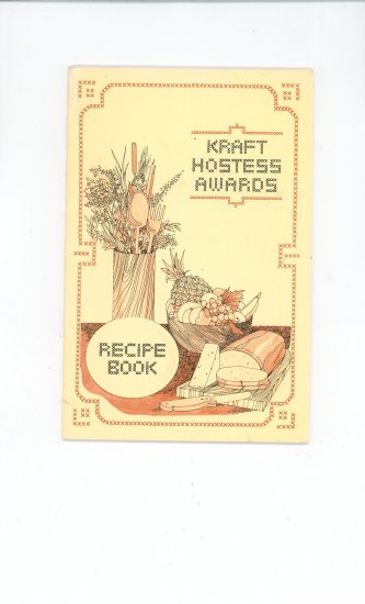 Kraft Hostess Awards Recipe Book Cookbook Vintage 1975?