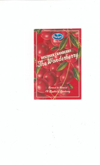 Discover Cranberry The Wonderberry Recipe Booklet by Ocean Spray