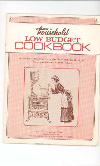 Womens Household Low Budget Cookbook Vintage