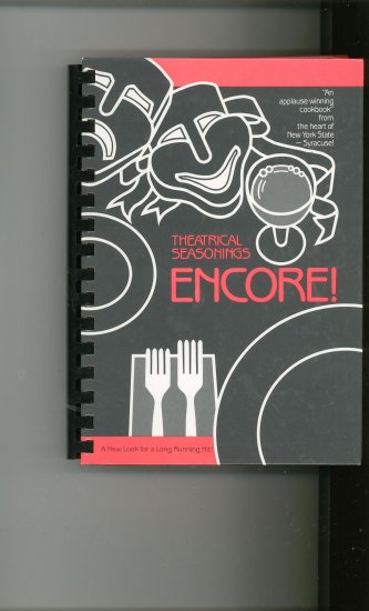 Theatrical Seasonings Encore Cookbook Regional New York Stage Guild 0961233001
