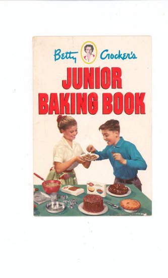 Betty Crockers Junior Baking Book Cookbook Vintage