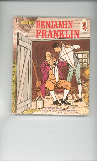 Meet Benjamin Franklin by Maggi Scarf Childrens Book Vintage