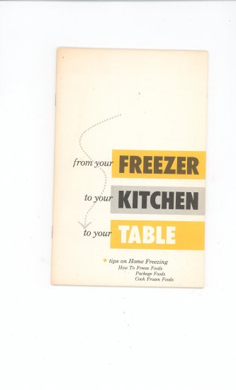 From Your Freezer To Your Kitchen Cookbook Manual Guide Vintage American Motors