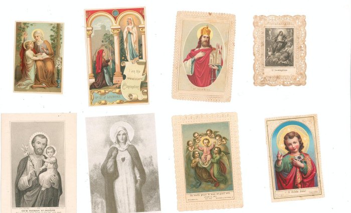 Lot Of 8 Assorted Religious Paper Items