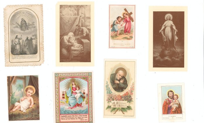 Lot Of 8 Assorted Religious Paper Items