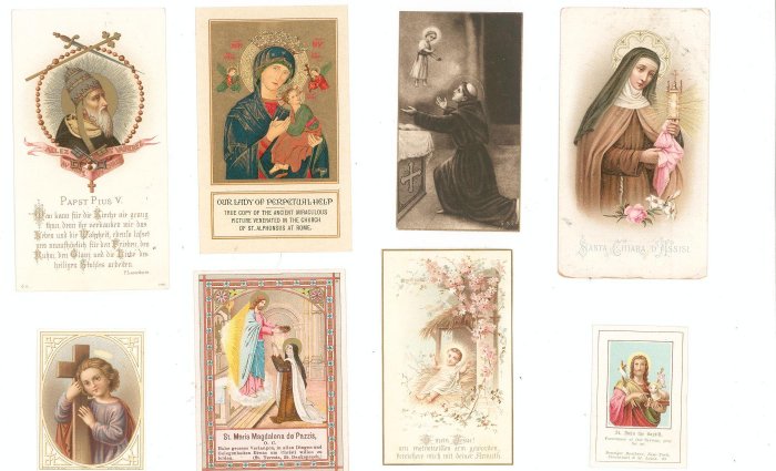 Lot Of 8 Assorted Religious Paper Items