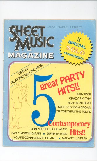 Lot Of 3 Sheet Music Magazine 1977