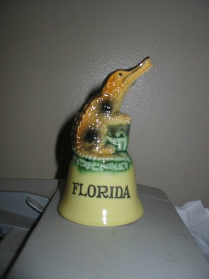 Souvenir Florida Bell With Aligator