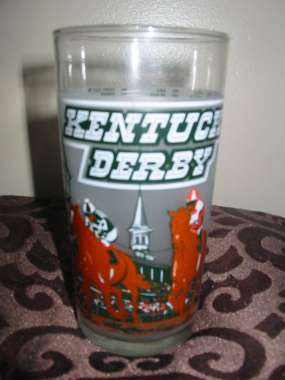 Kentucky Derby Souvenir Glass 1980 Churchill Downs