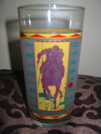 Kentucky Derby 123 Souvenir Glass 1997 Churchill Downs