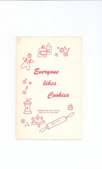 Everyone Likes Cookies Cookbook by Rochester Gas & Electric Company Vintage Regional New York