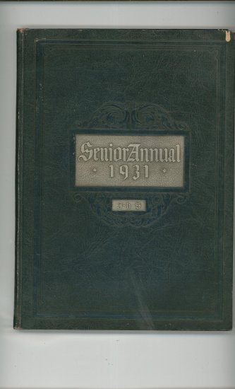 Senior Annual 1931 Year Book Yearbook Jamestown High School New York Vintage