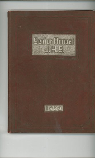 Senior Annual 1932 Year Book Yearbook Jamestown High School New York Vintage