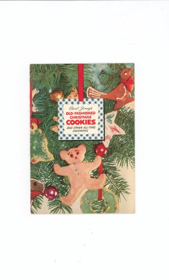 Aunt Jenny's Old Fashioned Christmas Cookies Cookbook Vintage 1952