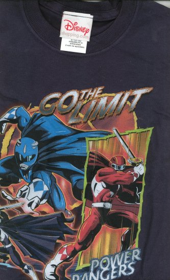 Disney Power Rangers Go The Limit Youth Shirt T Shirt XXS Never Worn / Used