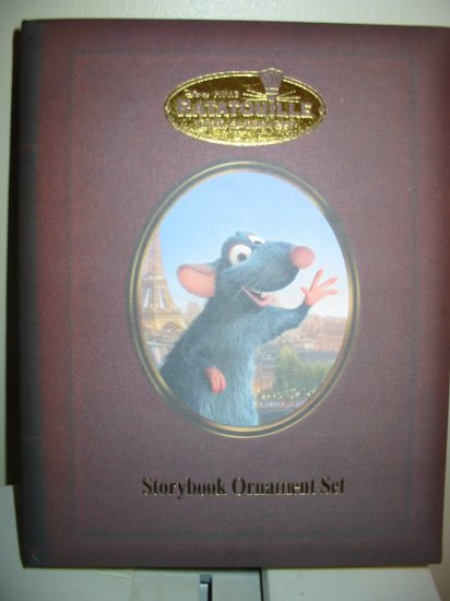 Disney Ratatouille Storybook Ornament Set In Box Never Displayed